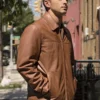 Cattle Cowhide Western Brown Leather Jacket
