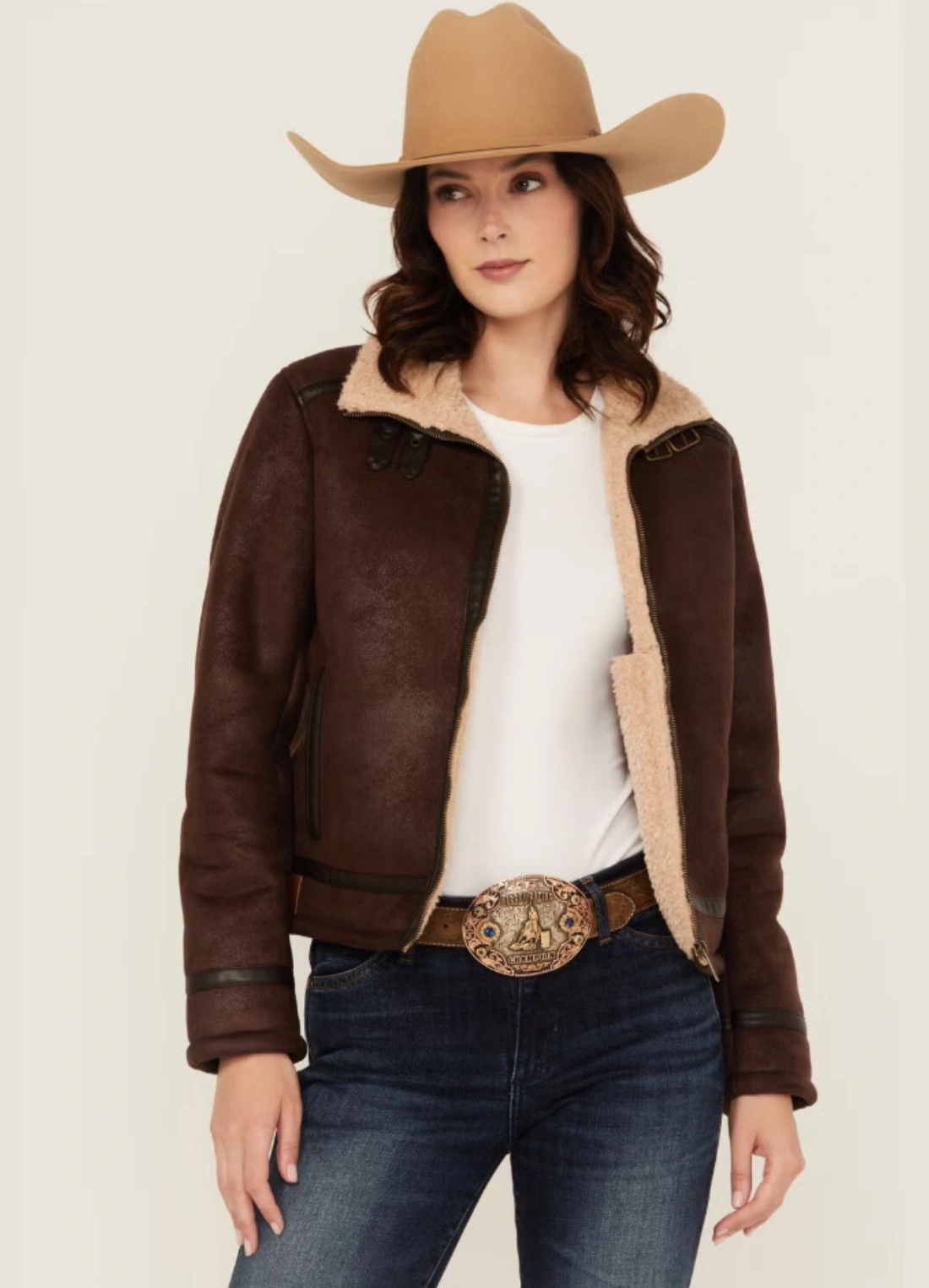 Cowgirl Womens Chocolate Brown Jacket