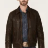 Hector Men’s Full-Zip Leather Jacket