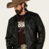 Performance Black Moto Leather Jacket