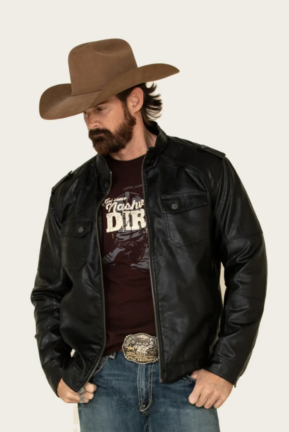 Performance Black Moto Leather Jacket