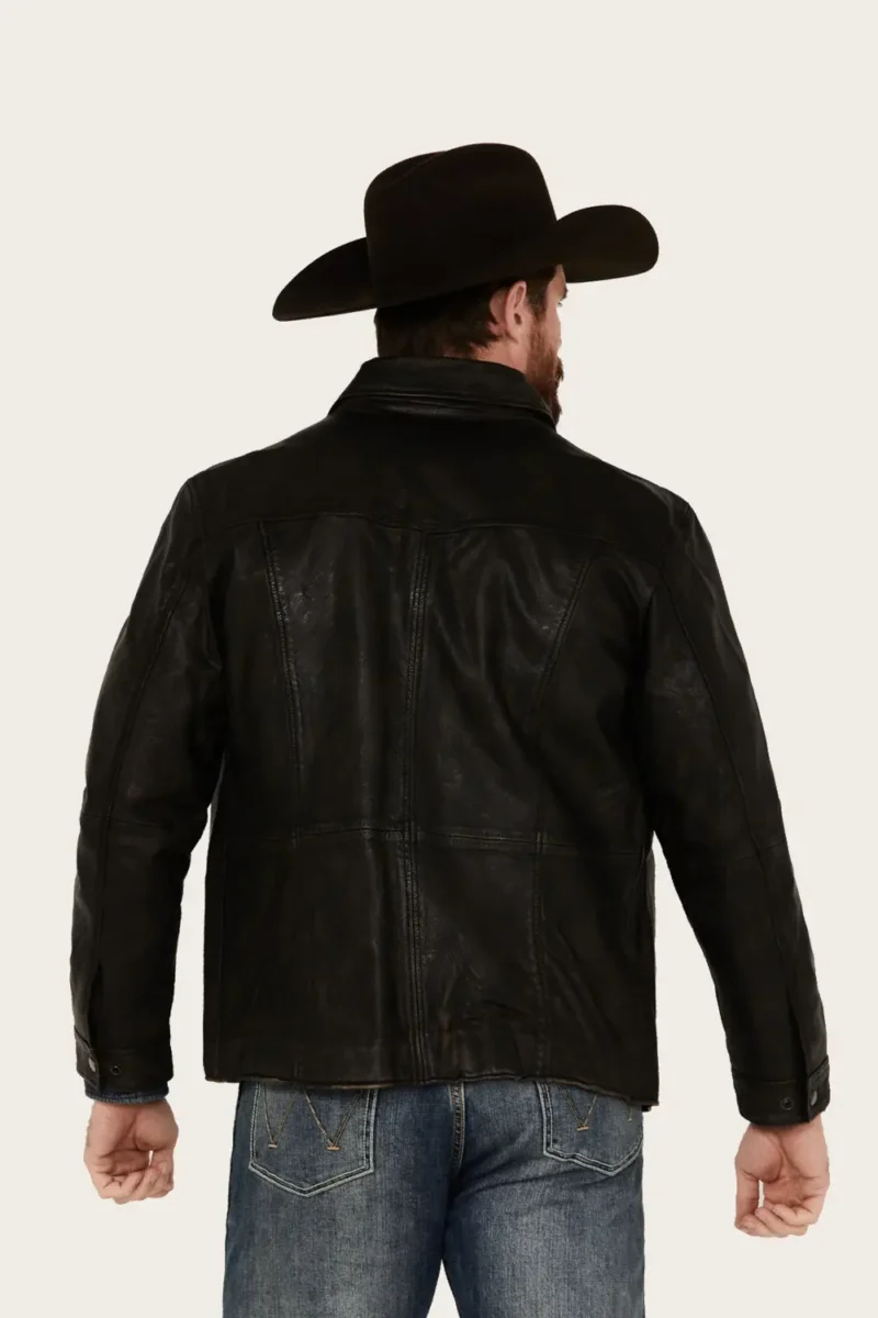 Ranch Black Leather Jacket