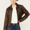 Womens Concho Leather Jacket