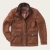 Womens Waxed Suede Leather Jacket
