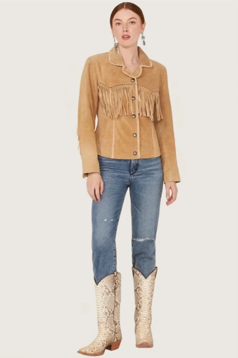 Women’s Western Suede Fringe Jacket
